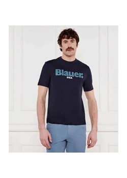 BLAUER T-shirt ERNST | Regular Fit ze sklepu Gomez Fashion Store w kategorii T-shirty męskie - zdjęcie 185003228