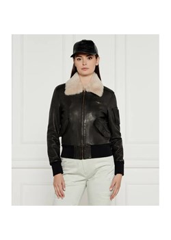 Aeronautica Militare Skórzana kurtka bomber | Regular Fit ze sklepu Gomez Fashion Store w kategorii Kurtki damskie - zdjęcie 185003397