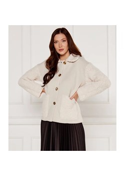 Marella SPORT Wełniany kardigan | Loose fit ze sklepu Gomez Fashion Store w kategorii Swetry damskie - zdjęcie 185003419
