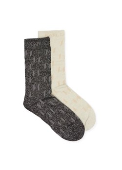 Karl Lagerfeld Skarpety 2-pack Monogram ze sklepu Gomez Fashion Store w kategorii Skarpetki damskie - zdjęcie 185003949