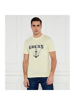GUESS T-shirt Marine | Slim Fit ze sklepu Gomez Fashion Store w kategorii T-shirty męskie - zdjęcie 185004069