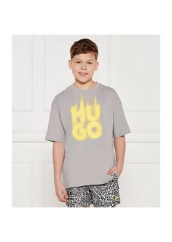 HUGO KIDS T-shirt | Regular Fit ze sklepu Gomez Fashion Store w kategorii T-shirty chłopięce - zdjęcie 185004117
