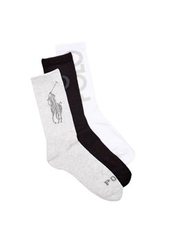 POLO RALPH LAUREN Skarpety 3-pack TONAL POLO-CREW ze sklepu Gomez Fashion Store w kategorii Skarpetki damskie - zdjęcie 185004178