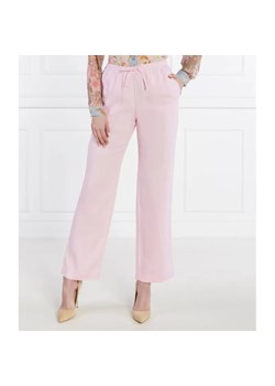 Samsøe Samsøe Lniane spodnie Hoys string | Straight fit ze sklepu Gomez Fashion Store w kategorii Spodnie damskie - zdjęcie 185004319
