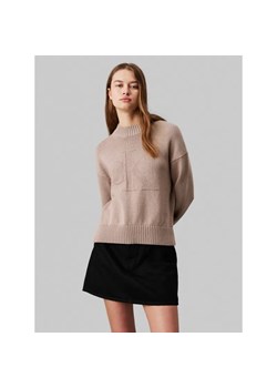 Calvin Klein Jeans Sweter INTARSIA | z dodatkiem wełny ze sklepu Gomez Fashion Store w kategorii Swetry damskie - zdjęcie 185004676