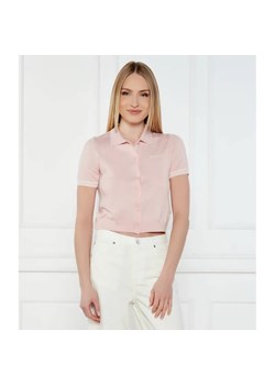 Guess Jeans Polo CARDI | Cropped Fit | z dodatkiem jedwabiu ze sklepu Gomez Fashion Store w kategorii Swetry damskie - zdjęcie 185004839
