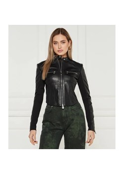 Pinko Skórzana kurtka BATMAN | Cropped Fit ze sklepu Gomez Fashion Store w kategorii Kurtki damskie - zdjęcie 185005158
