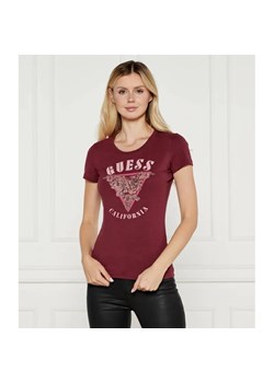 GUESS T-shirt ROSES | Slim Fit ze sklepu Gomez Fashion Store w kategorii Bluzki damskie - zdjęcie 185005955