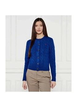 POLO RALPH LAUREN Wełniany kardigan | Regular Fit | z dodatkiem kaszmiru ze sklepu Gomez Fashion Store w kategorii Swetry damskie - zdjęcie 185006455