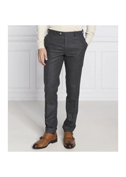 Oscar Jacobson Wełniane spodnie Denz Turn Up | Regular Fit ze sklepu Gomez Fashion Store w kategorii Spodnie męskie - zdjęcie 185007245