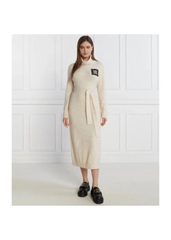 Liu Jo Rose Sukienka z paskiem | z dodatkiem wełny ze sklepu Gomez Fashion Store w kategorii Sukienki - zdjęcie 185007459