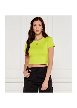 HUGO T-shirt Delanor | Cropped Fit ze sklepu Gomez Fashion Store w kategorii Bluzki damskie - zdjęcie 185007988