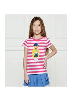 POLO RALPH LAUREN T-shirt | Regular Fit ze sklepu Gomez Fashion Store w kategorii Bluzki dziewczęce - zdjęcie 185008128