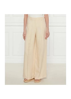 Weekend MaxMara Spodnie VELIERO | Relaxed fit | z dodatkiem lnu ze sklepu Gomez Fashion Store w kategorii Spodnie damskie - zdjęcie 185008499