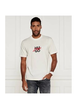 HUGO T-shirt Dlongny | Relaxed fit ze sklepu Gomez Fashion Store w kategorii T-shirty męskie - zdjęcie 185008958
