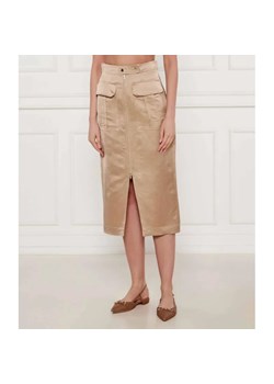 Marc Cain Satynowa spódnica | z dodatkiem lnu ze sklepu Gomez Fashion Store w kategorii Spódnice - zdjęcie 185009178