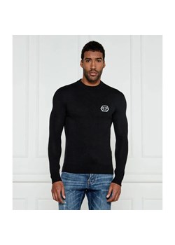 Philipp Plein Longsleeve Hexagon | Slim Fit | z dodatkiem wełny i kaszmiru ze sklepu Gomez Fashion Store w kategorii T-shirty męskie - zdjęcie 185009188