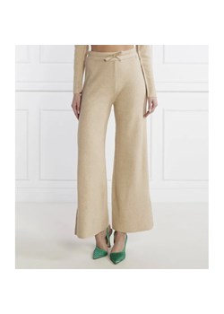 Patrizia Pepe Spodnie dzianinowe | Relaxed fit | z dodatkiem wełny ze sklepu Gomez Fashion Store w kategorii Spodnie damskie - zdjęcie 185009848
