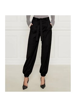 Pinko Wełniane spodnie z paskiem CAPRONI | Regular Fit ze sklepu Gomez Fashion Store w kategorii Spodnie damskie - zdjęcie 185010236