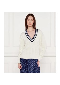 Marc Cain Sweter | Relaxed fit | z dodatkiem jedwabiu i kaszmiru ze sklepu Gomez Fashion Store w kategorii Swetry damskie - zdjęcie 185010677