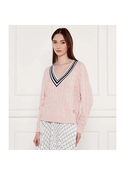 Marc Cain Sweter | Relaxed fit | z dodatkiem jedwabiu i kaszmiru ze sklepu Gomez Fashion Store w kategorii Swetry damskie - zdjęcie 185010729