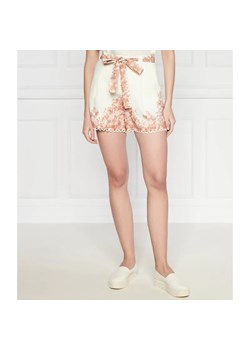 TWINSET Lniane szorty + pasek | Regular Fit ze sklepu Gomez Fashion Store w kategorii Szorty - zdjęcie 185010976