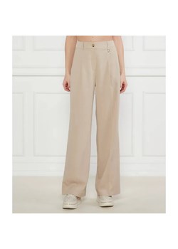 Joop! Spodnie Polly | flare fit | z dodatkiem lnu ze sklepu Gomez Fashion Store w kategorii Spodnie damskie - zdjęcie 185010979