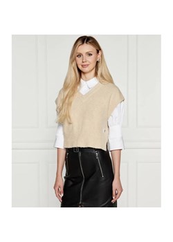 HUGO Kamizelka selleny | Regular Fit ze sklepu Gomez Fashion Store w kategorii Kamizelki damskie - zdjęcie 185011328