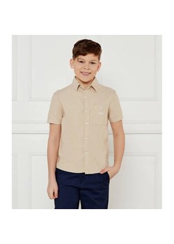 BOSS Kidswear Lniana koszula | Regular Fit ze sklepu Gomez Fashion Store w kategorii Koszule chłopięce - zdjęcie 185011455