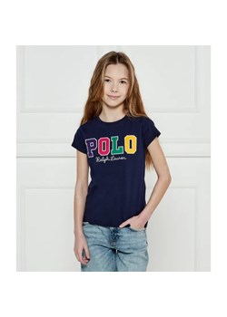 POLO RALPH LAUREN T-shirt | Regular Fit ze sklepu Gomez Fashion Store w kategorii Bluzki dziewczęce - zdjęcie 185011949