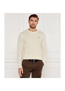Aeronautica Militare Wełniany sweter | Regular Fit ze sklepu Gomez Fashion Store w kategorii Swetry męskie - zdjęcie 185012466