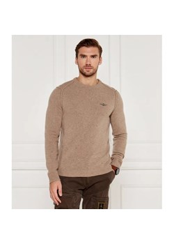 Aeronautica Militare Wełniany sweter | Regular Fit ze sklepu Gomez Fashion Store w kategorii Swetry męskie - zdjęcie 185013369
