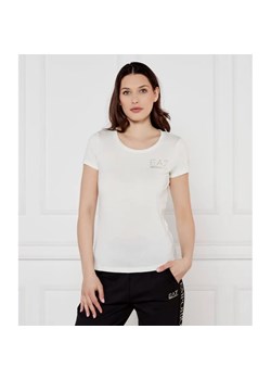 EA7 T-shirt | Slim Fit ze sklepu Gomez Fashion Store w kategorii Bluzki damskie - zdjęcie 185013859