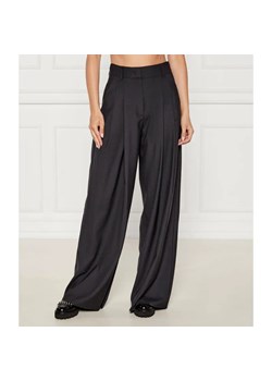 Marella SPORT Wełniane spodnie Ulzio | flare fit ze sklepu Gomez Fashion Store w kategorii Spodnie damskie - zdjęcie 185014487