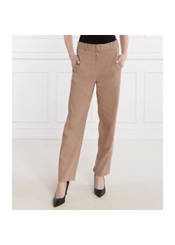 Marella SPORT Lniane spodnie ESORDIO | Straight fit ze sklepu Gomez Fashion Store w kategorii Spodnie damskie - zdjęcie 185014519