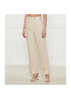 Ba&sh Spodnie PEANUT | Relaxed fit | z dodatkiem lnu ze sklepu Gomez Fashion Store w kategorii Spodnie damskie - zdjęcie 185014576