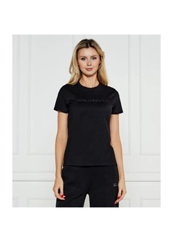 Karl Lagerfeld T-shirt COMMERCIAL LOGO | Regular Fit ze sklepu Gomez Fashion Store w kategorii Bluzki damskie - zdjęcie 185014767