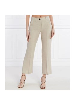 Marella Lniane spodnie MUSCHIO | Straight fit ze sklepu Gomez Fashion Store w kategorii Spodnie damskie - zdjęcie 185014815