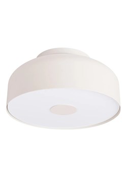 Beżowy plafon sufitowy z metalowym okrągłym kloszem H4-A06 ze sklepu Edinos.pl w kategorii Lampy sufitowe - zdjęcie 185016257