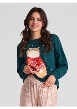 Sinsay - Bluza świąteczna - zielony ze sklepu Sinsay w kategorii Bluzy damskie - zdjęcie 185019646
