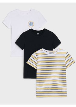 Sinsay - Koszulki 3 pack - biały - id: 821EY-00X - marki Sinsay - 185019706 Sinsay - Koszulki 3 pack - biały ze sklepu Sinsay w kategorii T-shirty chłopięce - zdjęcie 185019706