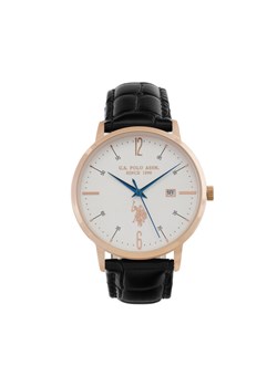 Zegarek U.S. Polo Assn. Dorian USP7276WH Czarny ze sklepu eobuwie.pl w kategorii Zegarki - zdjęcie 185021117