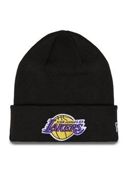 New Era Czapka Essential Cuff Beanie Los Angeles Lakers Hat 60348856 Czarny ze sklepu MODIVO w kategorii Czapki zimowe męskie - zdjęcie 185022517