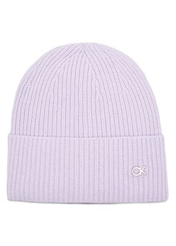 Calvin Klein Czapka Re-Lock Mix K60K610991 Fioletowy ze sklepu MODIVO w kategorii Czapki zimowe damskie - zdjęcie 185022716