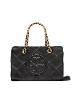 Tory Burch Torebka Fleming Soft Mini Chain Tote 152334 Czarny ze sklepu MODIVO w kategorii Kuferki - zdjęcie 185022727