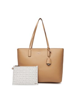 DKNY Torebka R44AYI42 Beżowy ze sklepu MODIVO w kategorii Torby Shopper bag - zdjęcie 185022919