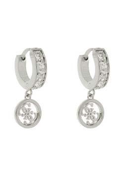 Guess Kolczyki Huggie Me JUBE03 147JW Srebrne rodowanie ze sklepu MODIVO w kategorii Kolczyki - zdjęcie 185023068
