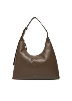Calvin Klein Torebka Hardware Strap Hobo Shoulder Bag K60K613031 Brązowy ze sklepu MODIVO w kategorii Torebki damskie - zdjęcie 185023115