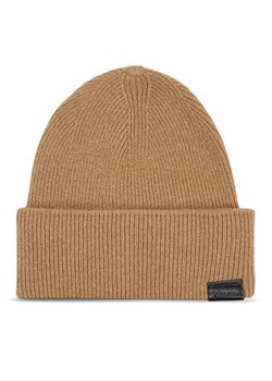 Calvin Klein Czapka Leather Patch Docker Beanie K50K510978 Zielony ze sklepu MODIVO w kategorii Czapki zimowe męskie - zdjęcie 185023228