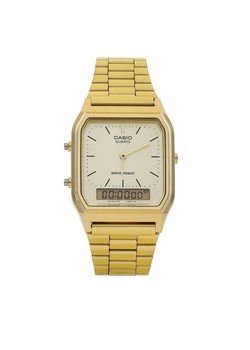 Casio Zegarek Vintage AQ-230GA-9DMQYES Złoty ze sklepu MODIVO w kategorii Zegarki - zdjęcie 185023258